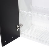 Mueble Superior de Cocina Wengue y Blanco 150x60cm con Dos Entrepaños y con Seis Puertas - Cocinas | Bylmo