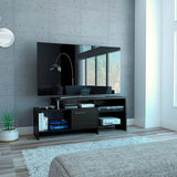 Mesa para TV Bengala Wengue 143x56cm para TV Hasta 50" Pulgadas con Cuatro Compartimientos - MUEBLES DE TV | Bylmo