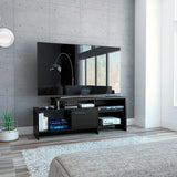 Mesa para TV Bengala Wengue 143x56cm para TV Hasta 50" Pulgadas con Cuatro Compartimientos - MUEBLES DE TV | Bylmo