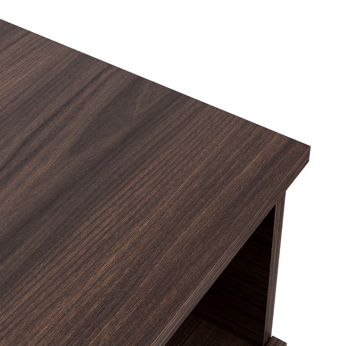 Mesa de Noche Camel habano 45x40cm con Un Cajón y con Un Compartimiento - Mesas de Noche | Bylmo