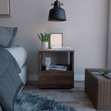 Mesa de Noche Camel habano 45x40cm con Un Cajón y con Un Compartimiento - Mesas de Noche | Bylmo