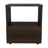 Mesa de Noche Camel habano 45x40cm con Un Cajón y con Un Compartimiento - Mesas de Noche | Bylmo