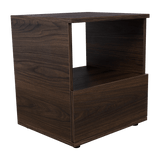 Mesa de Noche Camel habano 45x40cm con Un Cajón y con Un Compartimiento - Mesas de Noche | Bylmo