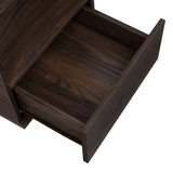 Mesa de Noche Camel habano 45x40cm con Un Cajón y con Un Compartimiento - Mesas de Noche | Bylmo