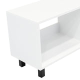 Rack de TV Tunez Blanco Marquez 160x47.5cm Para TV Hasta 70 Pulgadas sin Cajones y con Patas - Muebles para TV | Bylmo