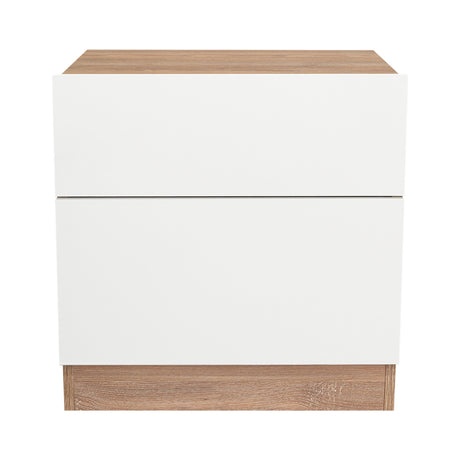 Mesa de Noche Nebraska Miel 50x52.6cm con Un Cajón - MESAS DE NOCHE | Bylmo