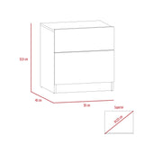 Mesa de Noche Nebraska Miel 50x52.6cm con Un Cajón - MESAS DE NOCHE | Bylmo