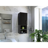 Gabinete de Baño Madrid Wengue y Plomo 30x80cm Rectangular sin Espejo y con Dos Entrepaños - Gabinetes | Bylmo