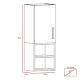 Gabinete de Baño Madrid Wengue y Plomo 30x80cm Rectangular sin Espejo y con Dos Entrepaños - Gabinetes | Bylmo