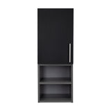 Gabinete de Baño Madrid Wengue y Plomo 30x80cm Rectangular sin Espejo y con Dos Entrepaños - Gabinetes | Bylmo