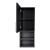 Gabinete de Baño Madrid Wengue y Plomo 30x80cm Rectangular sin Espejo y con Dos Entrepaños - Gabinetes | Bylmo