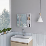 Gabinete de Baño Omari Blanco 50x47.3cm Rectangular con Una Puerta y Espejo - GABINETES DE BANHO | Bylmo