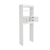 Ahorrador de Espacio para Baño Malta Blanco 60.6x165cm con Un Cajón y con Un Entrepaño