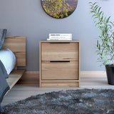 Mesa de Noche Kaia Duna 41x48cm con Dos Cajones - Mesas de Noche | Bylmo