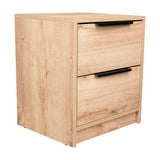 Mesa de Noche Kaia Duna 41x48cm con Dos Cajones - Mesas de Noche | Bylmo