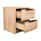 Mesa de Noche Kaia Duna 41x48cm con Dos Cajones - Mesas de Noche | Bylmo