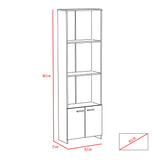 Biblioteca Ofice Habano 55.1x181.5cm con Tres Compartimientos y con Un Cajón - Bibliotecas | Bylmo