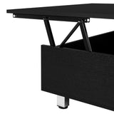 Mesa de Centro Gambia Wengue 80x29.75cm Rectangular con Patas y con Compartimientos - Mesas | Bylmo