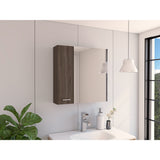 Gabinete de Baño Barcelona Coñac 60x60cm Cuadrado con Espejo y con Dos Entrepaños - Gabinetes | Bylmo