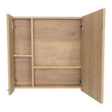 Gabinete de Baño Sines Rovere 60x60cm Rectangular con Una Puerta y Espejo - GABINETES DE BANHO | Bylmo