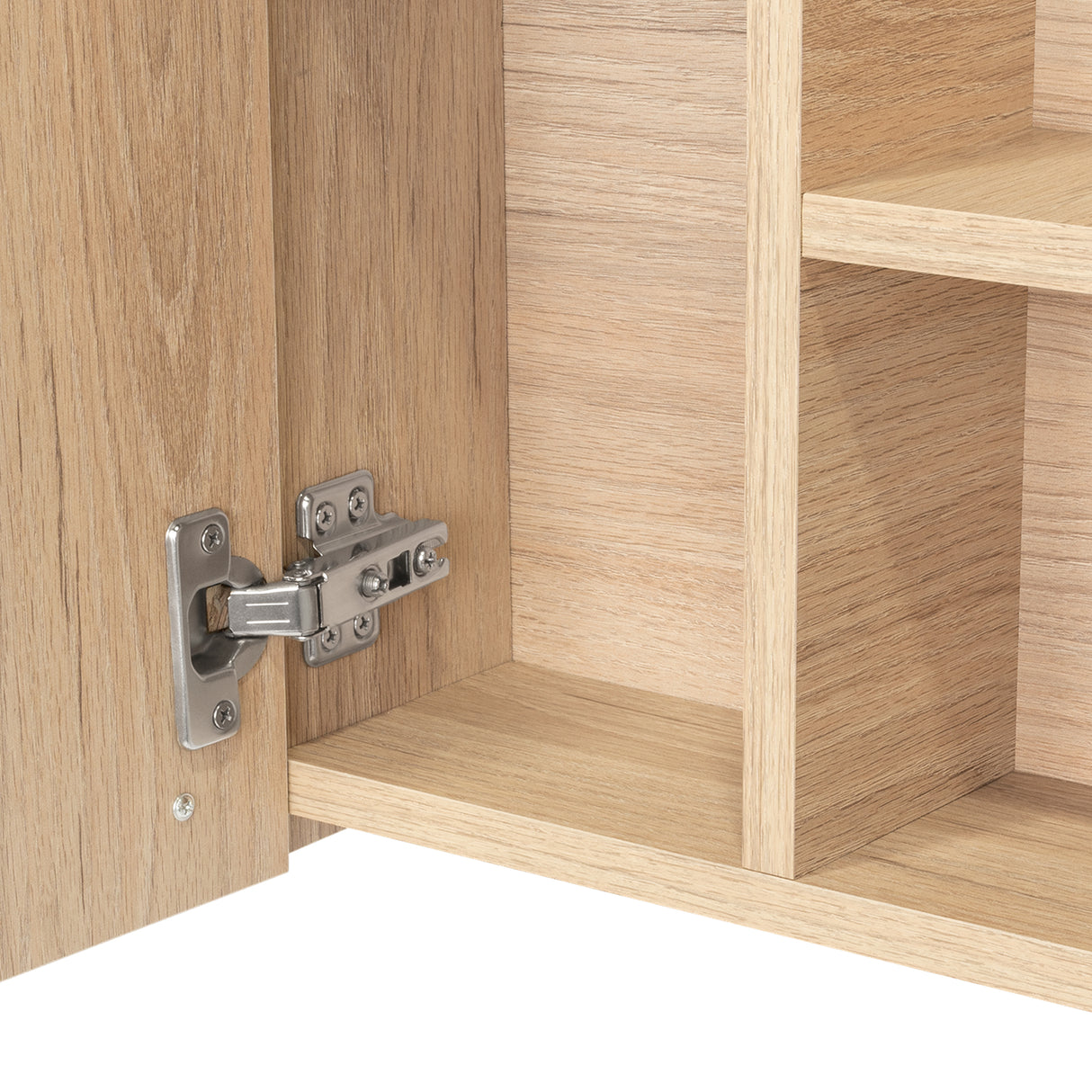 Gabinete de Baño Sines Rovere 60x60cm Rectangular con Una Puerta y Espejo - GABINETES DE BANHO | Bylmo