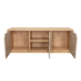 Biblioteca de Piso Piero Duna y Taupe 110.1x40.6cm Rectangular con Tres Compartimientos - Bibliotecas | Bylmo