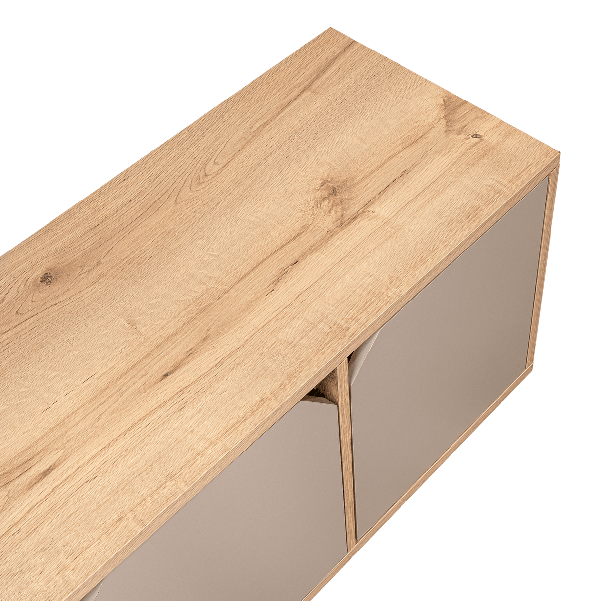 Biblioteca de Piso Piero Duna y Taupe 110.1x40.6cm Rectangular con Tres Compartimientos - Bibliotecas | Bylmo