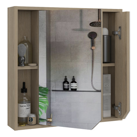 Gabinete de Baño Ara Rovere 60x60cm Rectangular con Una Puerta y Espejo - GABINETES DE BANHO | Bylmo