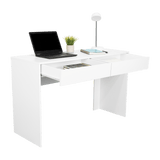Escritorio Acre Blanco 120.2x75cm Con Dos Cajones - Escritorios y Archivadores | Bylmo