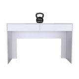 Escritorio Acre Blanco 120.2x75cm Con Dos Cajones