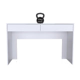Escritorio Acre Blanco 120.2x75cm Con Dos Cajones