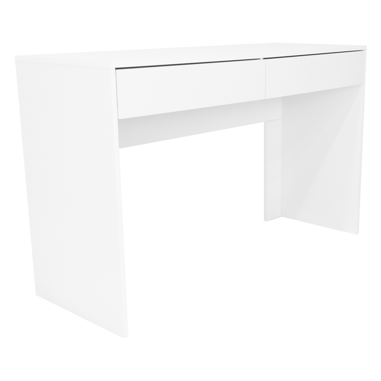 Escritorio Acre Blanco 120.2x75cm Con Dos Cajones - Escritorios y Archivadores | Bylmo