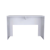 Escritorio Acre Blanco 120.2x75cm Con Dos Cajones