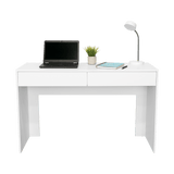 Escritorio Acre Blanco 120.2x75cm Con Dos Cajones - Escritorios y Archivadores | Bylmo