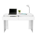 Escritorio Acre Blanco 120.2x75cm Con Dos Cajones - Escritorios y Archivadores | Bylmo