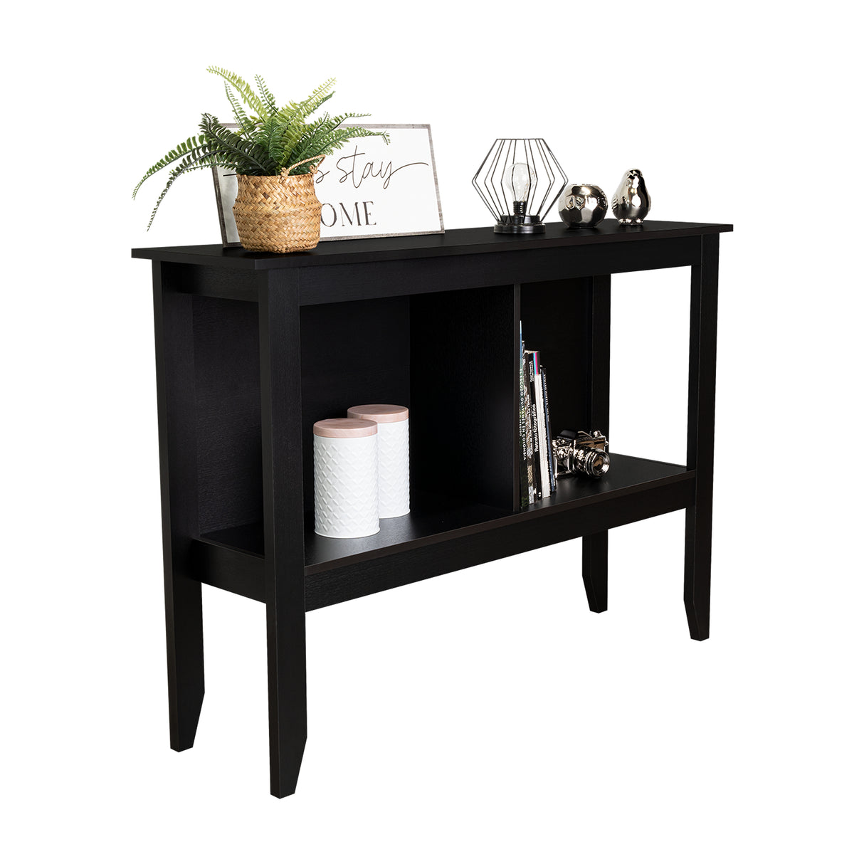 Arrimo Essential Wengue 85x120cm con Dos Compartimientos y con Patas - Bifes | Bylmo