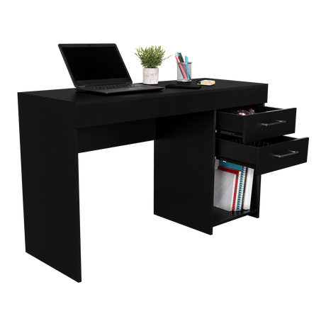 Escritorio Ibare Wengue 120 cm con Cajones y Entrepaños - Escritorios y Archivadores | Bylmo