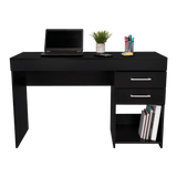 Escritorio Ibare Wengue 120 cm con Cajones y Entrepaños - Escritorios y Archivadores | Bylmo