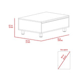 Mesa de Centro Coñac 80x29cm Rectangular Transformable Con Patas - Mesas | Bylmo