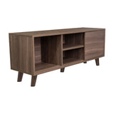 Rack de TV Cincinatti Coñac 115x50cm Para TV Hasta 45 Pulgadas con Un Cajón con Ranuras para Cables y con Patas - Muebles para TV | Bylmo