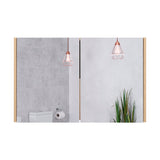 Gabinete de Baño 80 C Duna 80x50cm Rectangular con Espejo y con Un Entrepaño - Gabinetes | Bylmo