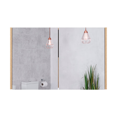 Gabinete de Baño 80 C Duna 80x50cm Rectangular con Espejo y con Un Entrepaño - Gabinetes | Bylmo