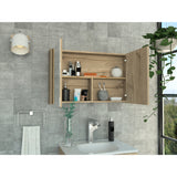 Gabinete de Baño 80 C Duna 80x50cm Rectangular con Espejo y con Un Entrepaño - Gabinetes | Bylmo