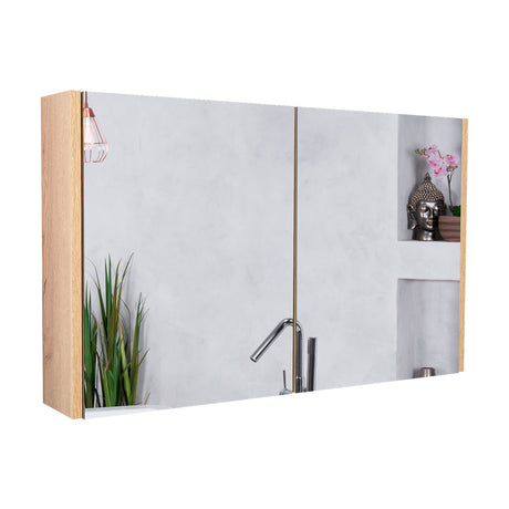 Gabinete de Baño 80 C Duna 80x50cm Rectangular con Espejo y con Un Entrepaño - Gabinetes | Bylmo