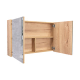 Gabinete de Baño 80 C Duna 80x50cm Rectangular con Espejo y con Un Entrepaño - Gabinetes | Bylmo