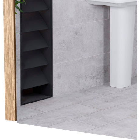 Gabinete de Baño 80 C Duna 80x50cm Rectangular con Espejo y con Un Entrepaño - Gabinetes | Bylmo