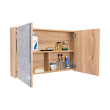 Gabinete de Baño 80 C Duna 80x50cm Rectangular con Espejo y con Un Entrepaño - Gabinetes | Bylmo