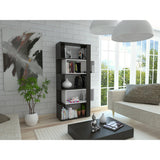 Biblioteca Transformable Cubo Beijing Wengue 70 cm con Módulos Flotantes y Entrepaños - Bibliotecas | Bylmo