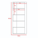 Biblioteca Transformable Cubo Beijing Wengue 70 cm con Módulos Flotantes y Entrepaños - Bibliotecas | Bylmo
