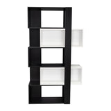 Biblioteca Transformable Cubo Beijing Wengue 70 cm con Módulos Flotantes y Entrepaños - Bibliotecas | Bylmo